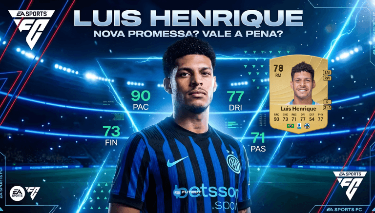 Imagem do artigo Luis Henrique EA FC 26: atributos, overall e vale a pena usar? no blog da FutBuyNow sobre EA FC 26