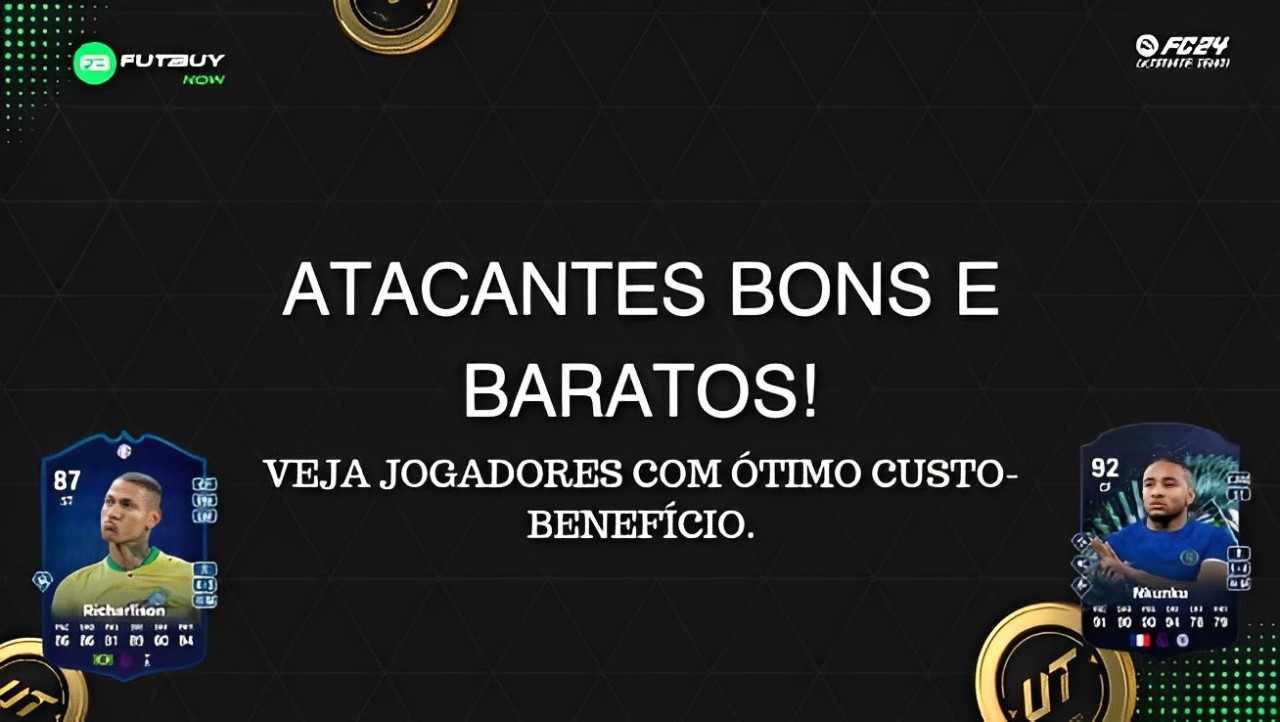 Imagem do artigo Atacantes Bons e Baratos do FIFA 24 no blog da FutBuyNow sobre EA FC 26