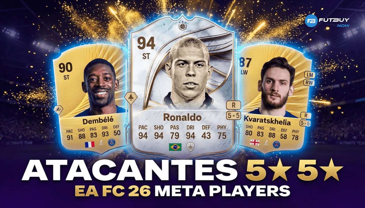 Image of the article Which Attackers Have 5 Star Skill and 5 Star Weak Foot in EA FC 26 on the FutBuyNow blog about EA Sports FC 26