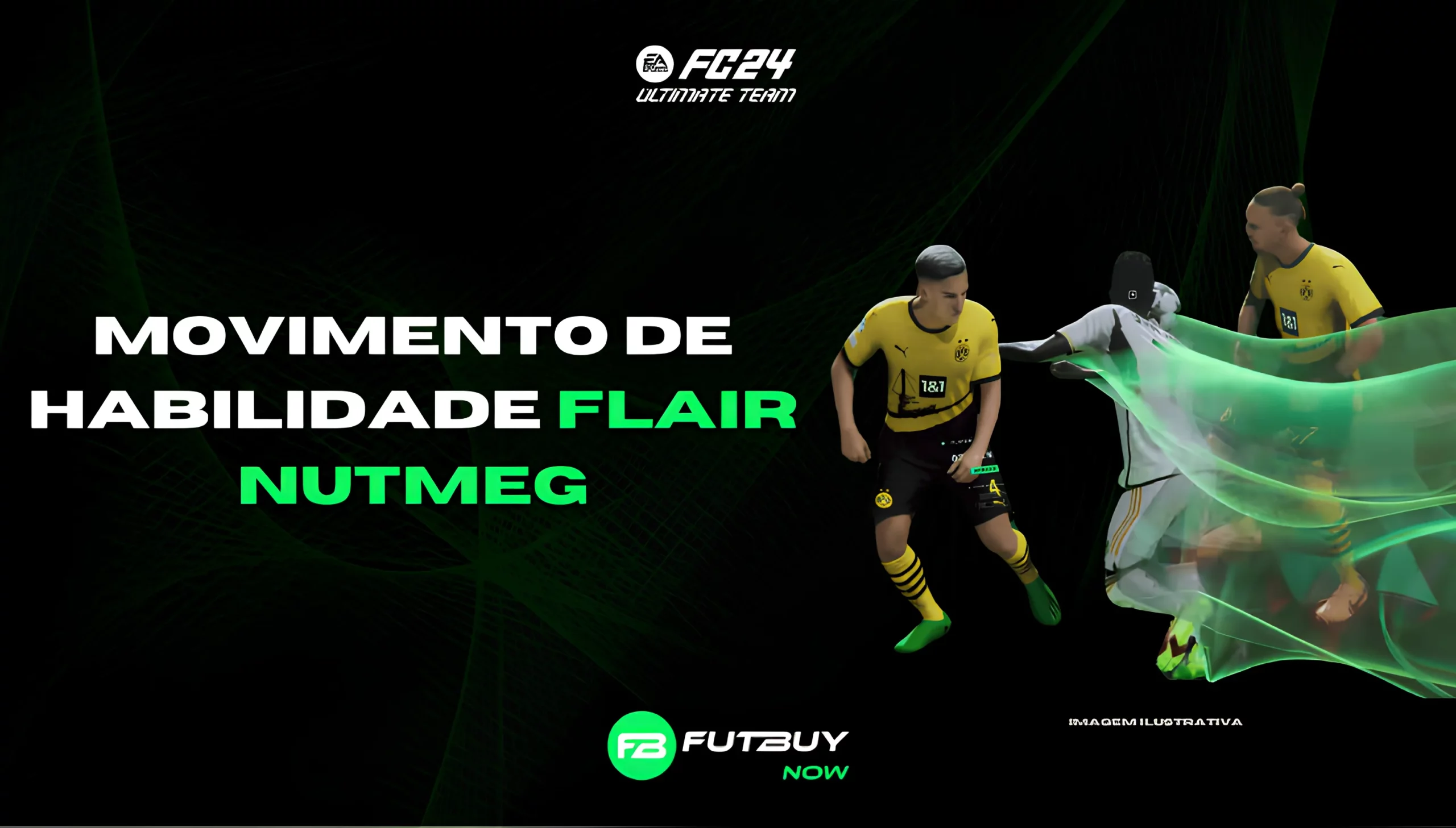 Imagem do artigo Movimento de habilidade: Flair Nutmeg no blog da FutBuyNow sobre EA FC 26