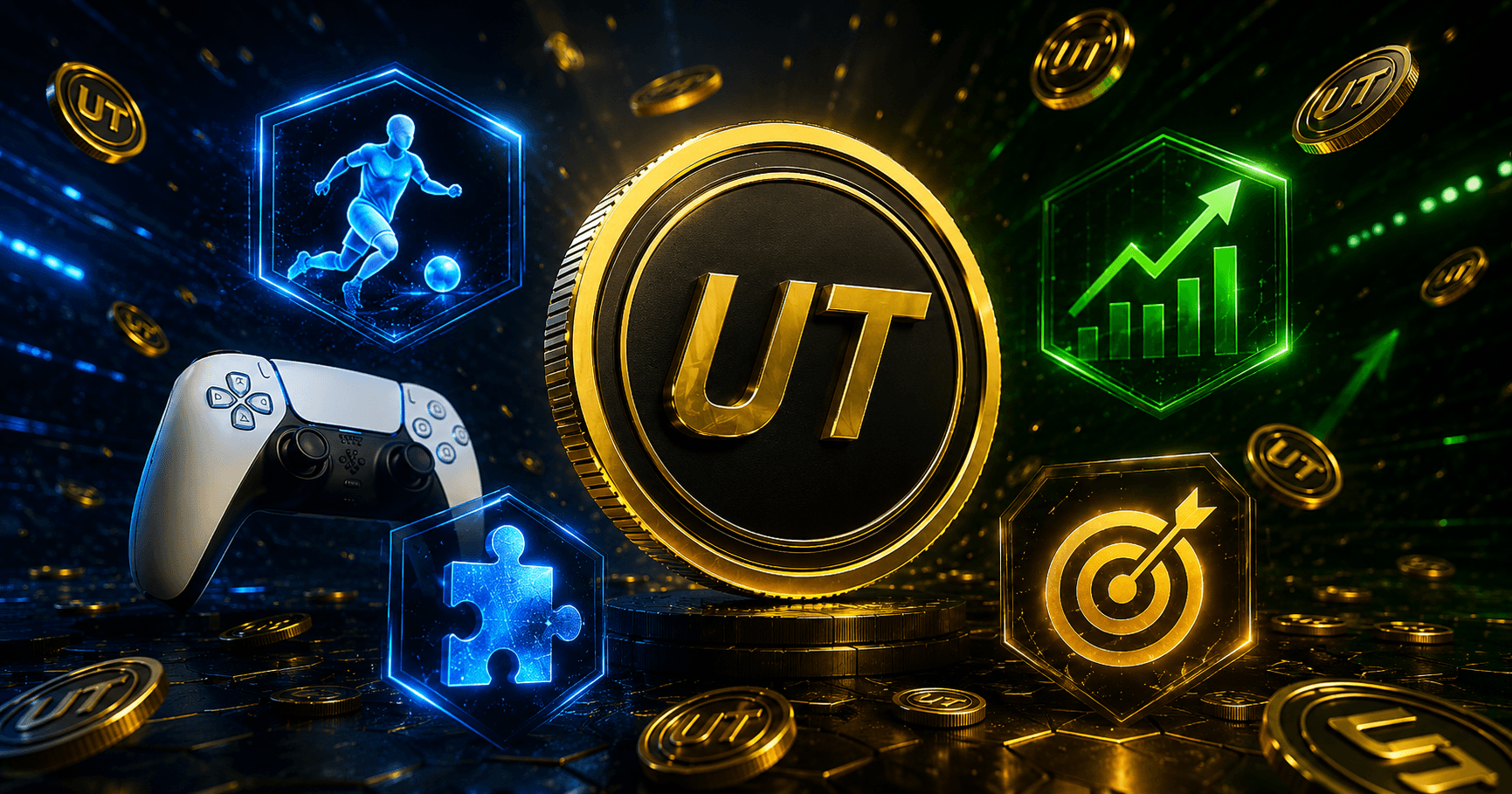 Joueur construisant une équipe dans EA Sports FC 26 Ultimate Team avec des pièces