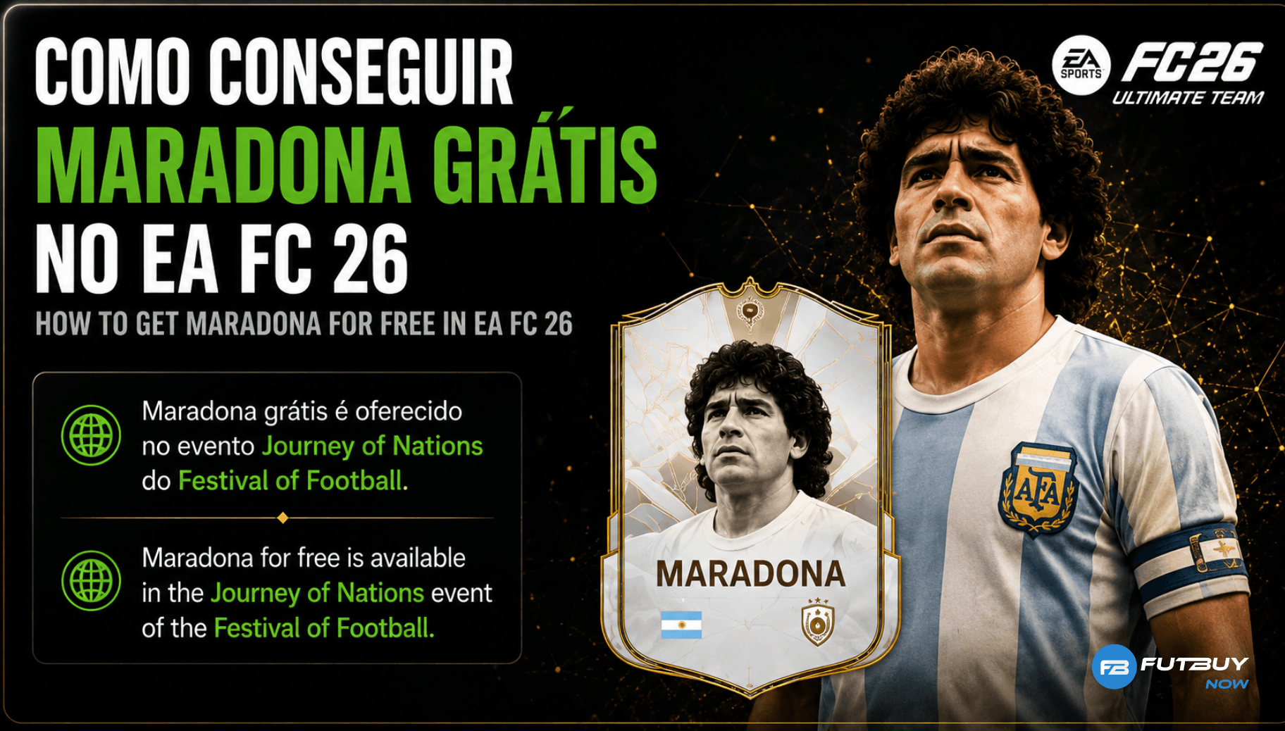Maradona grátis EA FC 26: como conseguir no Ultimate Team Maradona grátis EA FC 26: como conseguir no Ultimate Team