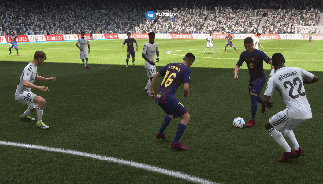 Imagem do artigo Como Defender no EA FC 26: 10 Dicas Para Não Tomar Gol Rápido no blog da FutBuyNow sobre EA FC 26 Imagem do artigo Como Defender no EA FC 26: 10 Dicas Para Não Tomar Gol Rápido no blog da FutBuyNow sobre EA FC 26