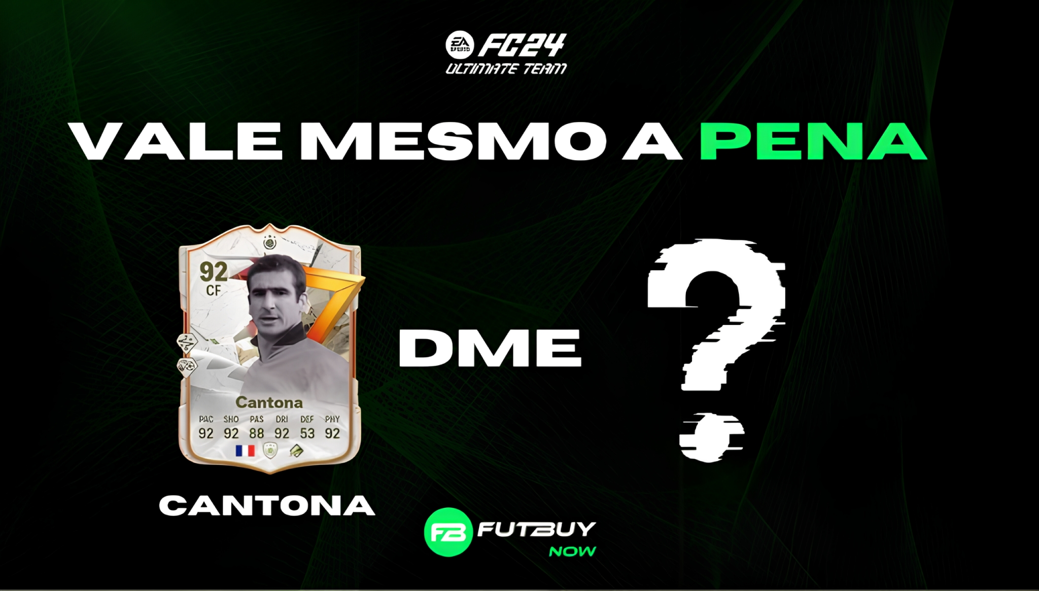 Imagem do artigo Análise do Jogador Eric Cantona do FC 24 – Golazo no blog da FutBuyNow sobre EA FC 26 Imagem do artigo Análise do Jogador Eric Cantona do FC 24 – Golazo no blog da FutBuyNow sobre EA FC 26