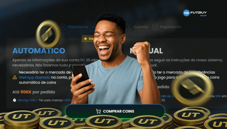 Imagem do artigo como Recarregar Moedas no EA FC 25 com Segurança e Sem Risco de Ban no blog da FutBuyNow sobre EA FC 26 Imagem do artigo como Recarregar Moedas no EA FC 25 com Segurança e Sem Risco de Ban no blog da FutBuyNow sobre EA FC 26